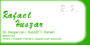 rafael huszar business card